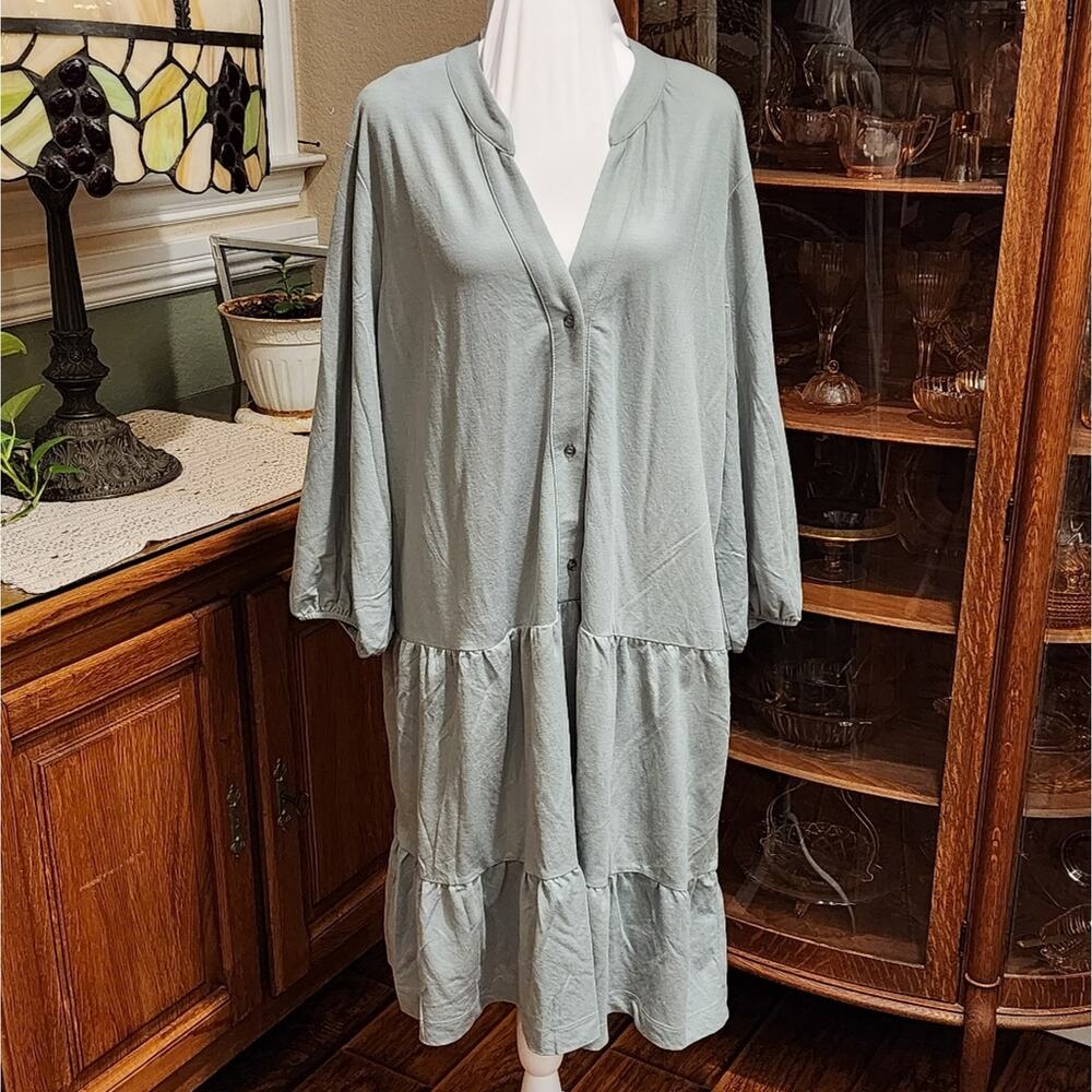 Mango x Viloleta button from shirt‎ dress plus size XXL NEW!!